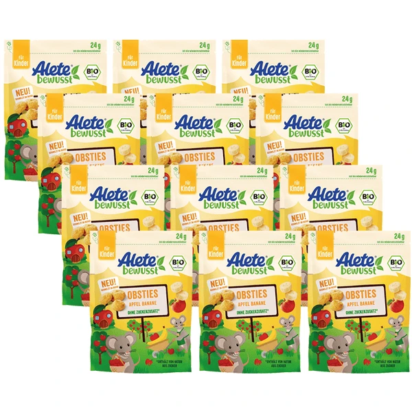 Alete Bio Obsties Apfel Banane 12x 24 G Ab 3 Jahren 1 Alete Bio Obsties Apfel Banane 12x 24 G Ab 3 Jahren