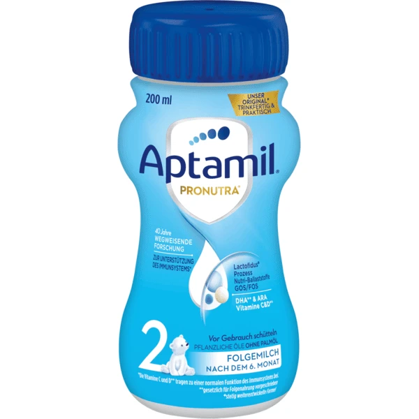 Aptamil Folgemilch 2 Pronutra 200ml Nach Dem 6. Monat 1 Aptamil Folgemilch 2 Pronutra 200ml Nach Dem 6. Monat