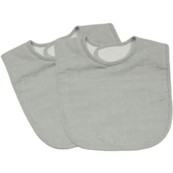 Be Be 's Collection Klett Lätzchen 2er Pack Grau