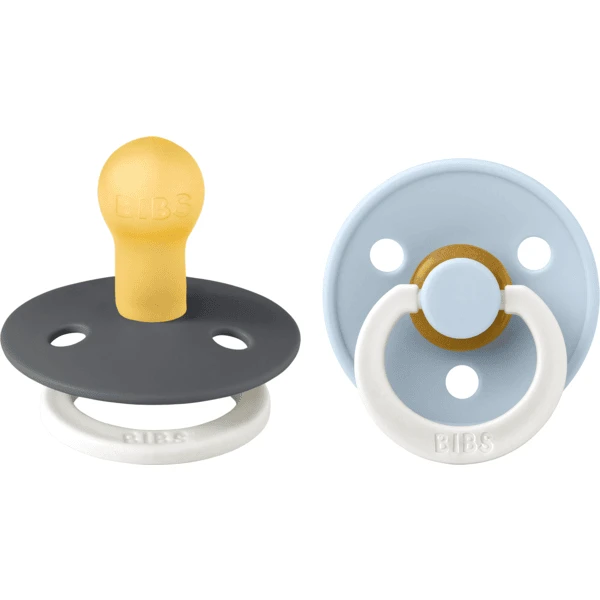 BIBS® Schnuller Colour Iron Glow/Baby Blue Glow 0-6 Monate, 2 Stk. 1 BIBS® Schnuller Colour Iron Glow/Baby Blue Glow 0-6 Monate, 2 Stk.