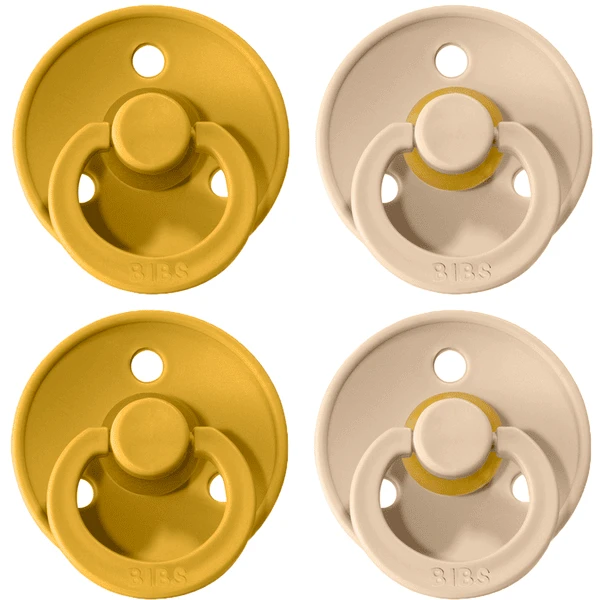 BIBS® Schnuller Colour Mustard / Vanilla 6-18 Monate, 4 Stk. 1 BIBS® Schnuller Colour Mustard / Vanilla 6-18 Monate, 4 Stk.
