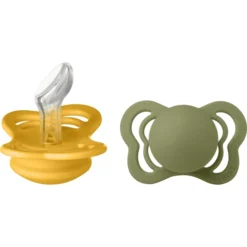 BIBS® Schnuller Couture Honey Bee/Olive Silikon 0-6 Monate, 2 Stk.