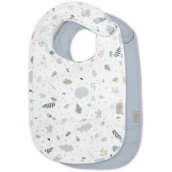 Cam Cam Copenhagen Cam Cam® COPENHAGEN Poly-Lätzchen Mit Tasche 2er Pack Forest Hellblau