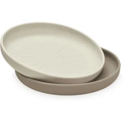 Cam Cam Copenhagen Cam Cam® COPENHAGEN Silikonteller Blume, Earth Mix, 2er Pack