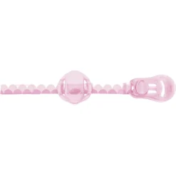 Chicco Schnullerband Mit Saugerschutz, Clip Und Klettband In Pink