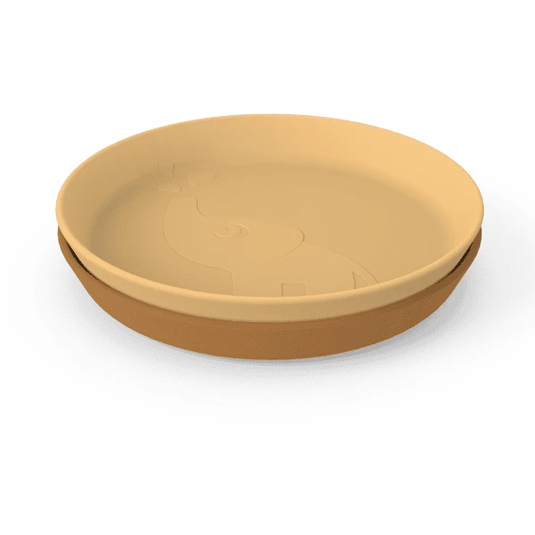 Done By Deer™ Teller Kiddish 2-er Pack Elphee Senfgelb 1 Done By Deer™ Teller Kiddish 2-er Pack Elphee Senfgelb