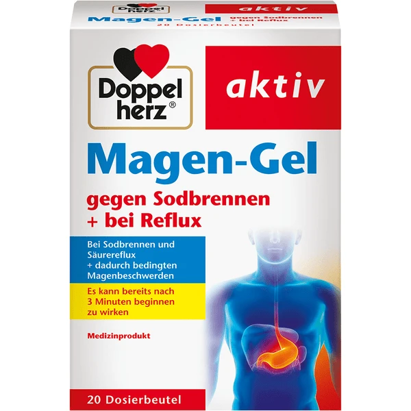 Doppelherz Magen-Gel Gegen Sodbrennen + Bei Reflux, 20 Dosierbeutel 1 Doppelherz Magen-Gel Gegen Sodbrennen + Bei Reflux, 20 Dosierbeutel