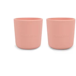 Filibabba Becher Aus Silikon 2er-Pack, Peach