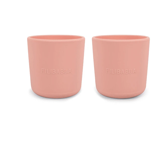 Filibabba Becher Aus Silikon 2er-Pack, Peach 1 Filibabba Becher Aus Silikon 2er-Pack, Peach