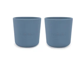 Filibabba Becher Aus Silikon 2er-Pack, Powder Blue