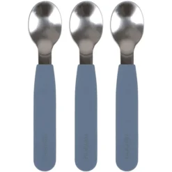 Filibabba Löffel Aus Silikon 3er-Pack, Powder Blue