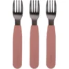 Filibabba Silikon Gabeln 3er-Pack - Rose