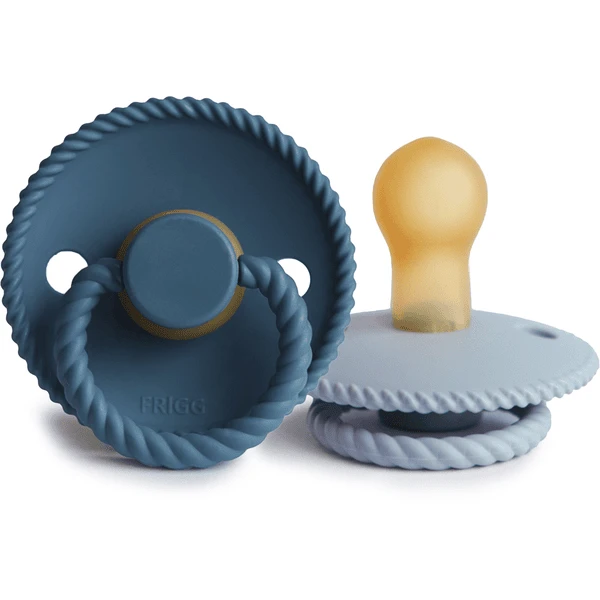 FRIGG Schnuller Rope Ocean View/Powder Blue 0-6 Monate 1 FRIGG Schnuller Rope Ocean View/Powder Blue 0-6 Monate