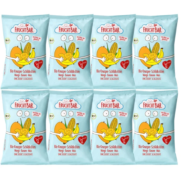FRUCHTBAR® Bio-Knusper-Schildkröten Mango- Banane-Mais Ab Dem 12. Monat 8 X 30 G 1 FRUCHTBAR® Bio-Knusper-Schildkröten Mango- Banane-Mais Ab Dem 12. Monat 8 X 30 G