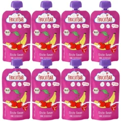 FRUCHTBAR® Bio-Püree Kirsch-Banane Ab Dem 6. Monat 8 X 120 G