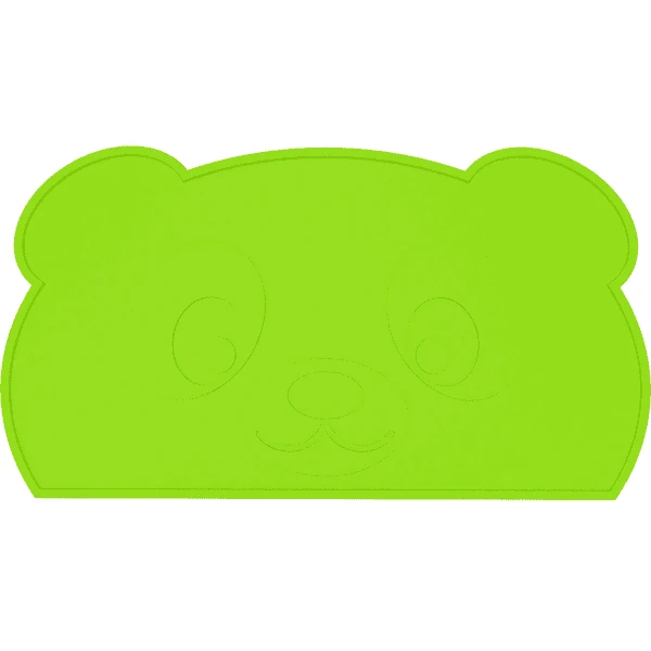 KOKOLIO Tischset Little Panda Aus Silikon, In Grün 1 KOKOLIO Tischset Little Panda Aus Silikon, In Grün