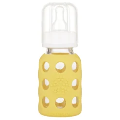 Lifefactory Babyflasche Aus Glas In Banana 120ml