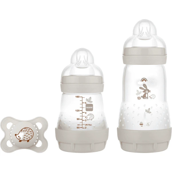 MAM Babyflasche Easy Start Anti Colic-Elements Starter Set S Hase In Grau 1 MAM Babyflasche Easy Start Anti Colic-Elements Starter Set S Hase In Grau