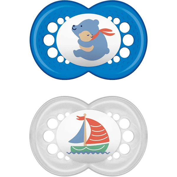 MAM Schnuller Original Aus Silikon 6 - 16 Monate, Bär/Schiff 1 MAM Schnuller Original Aus Silikon 6 - 16 Monate, Bär/Schiff