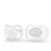 Medela Baby Schnuller New Born 0-2 Monate UNO Transparent, 2 Stück