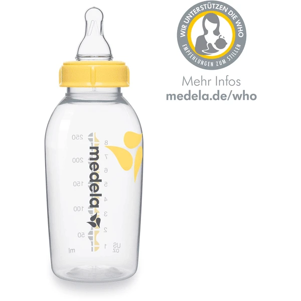 Medela Muttermilchflasche 250 Ml Mit Sauger M Mittlerer Fluss 1 Medela Muttermilchflasche 250 Ml Mit Sauger M Mittlerer Fluss