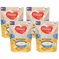 Milupa Milchbrei Butterkeks Gute Nacht 4 X 400 G Ab Dem 6. Monat