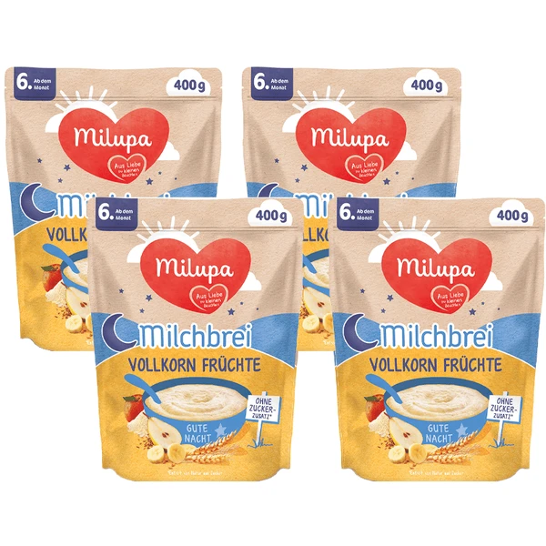 Milupa Milchbrei Vollkorn Früchte Gute Nacht 4 X 400 G Ab Dem 6. Monat 1 Milupa Milchbrei Vollkorn Früchte Gute Nacht 4 X 400 G Ab Dem 6. Monat