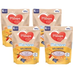Milupa Milchbrei Waldbeere Guten Morgen 4 X 400 G Ab Dem 6. Monat