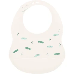 Nattou Silicon Lätzchen Bedruckt Beige