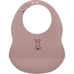 Nattou Silikon Lätzchen Altrosa