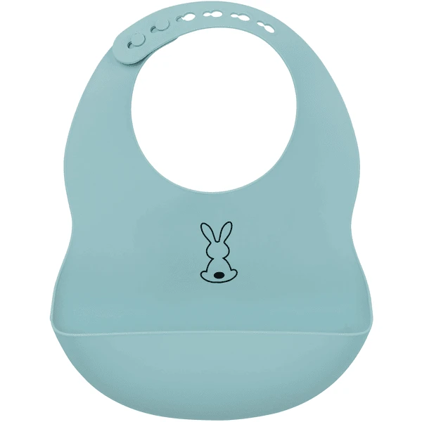 Nattou Silikon Lätzchen Hellblau 1 Nattou Silikon Lätzchen Hellblau