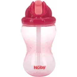 Nuby Nûby Auslaufsichere Trinkhalmtasse Soft Flip-It 355 Ml In Pink