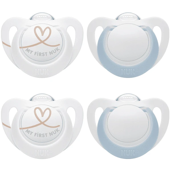 NUK Schnuller Star, Gr. 1 In Blau/weiß 1 NUK Schnuller Star, Gr. 1 In Blau/weiß
