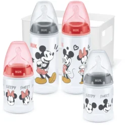 NUK Starterset First Choice⁺ Disney Mickey & MInni Mouse Mit Temperature Control, Ab Der Geburt