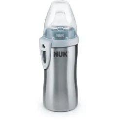 NUK Trinkflasche Active Cup Blau Aus Edelstahl Ab 12. Monate