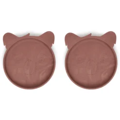 Nuuroo Silikonteller Akila Koala 2 Stück, Red Mix