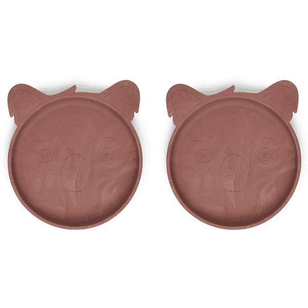 Nuuroo Silikonteller Akila Koala 2 Stück, Red Mix 1 Nuuroo Silikonteller Akila Koala 2 Stück, Red Mix