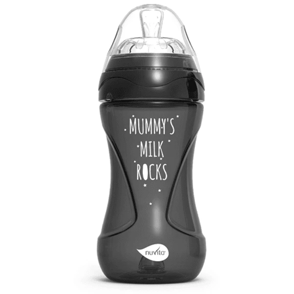 Nuvita Babyflasche Anti - Kolik Mimic Cool! 250ml In Schwarz 1 Nuvita Babyflasche Anti - Kolik Mimic Cool! 250ml In Schwarz