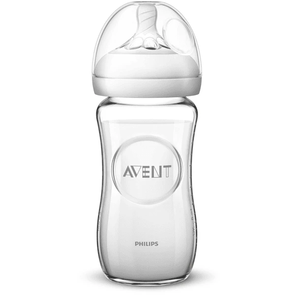 Philips Avent Natural Flasche Glas SCF053/17, 240ml, 1 Stück, Transparent 1 Philips Avent Natural Flasche Glas SCF053/17, 240ml, 1 Stück, Transparent