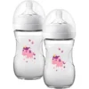 Philips Avent Natural Flasche SCF070/25, 260ml, 2 Stück, Einhorn