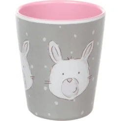 Sigikid® Melamin-Becher Hase Grau-rosa
