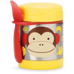 SkipHop Warmhaltebecher Zoo, Affe, Aus Edelstahl