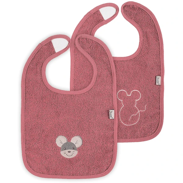 Sterntaler GOTS Klettlätzchen Doppelpack Mabel Rosa 1 Sterntaler GOTS Klettlätzchen Doppelpack Mabel Rosa