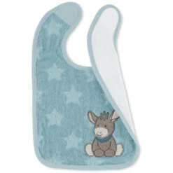 Sterntaler Plastik-Klettlätzchen Emmi Mittelblau