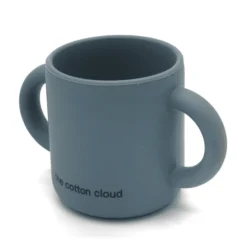 The Cotton Cloud Trinklernbecher Aus Silikon Smokey Blue
