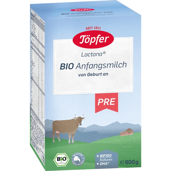Töpfer Bio Anfangsmilch Pre Lactana 600 G Ab Der Geburt 1 Töpfer Bio Anfangsmilch Pre Lactana 600 G Ab Der Geburt
