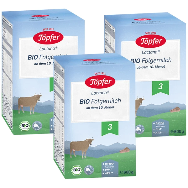 Töpfer Bio Folgemilch 3 Lactana 3x 600 G Ab Dem 10. Monat 1 Töpfer Bio Folgemilch 3 Lactana 3x 600 G Ab Dem 10. Monat