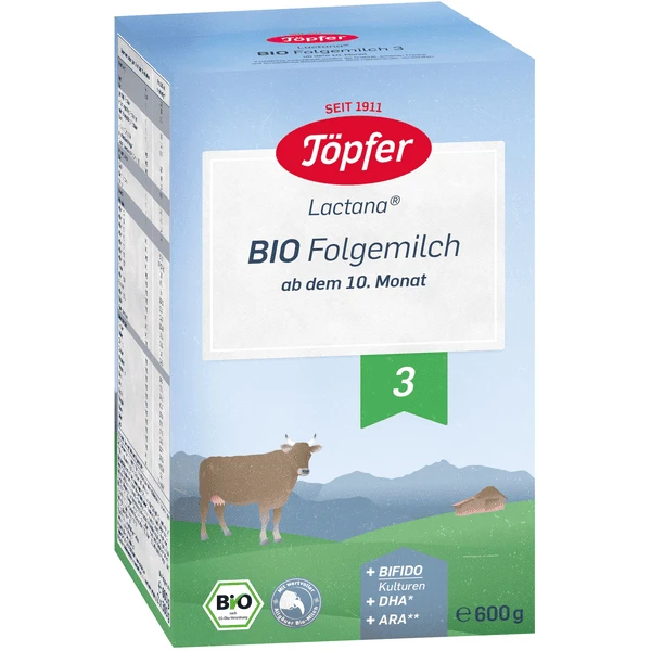Töpfer Bio Folgemilch 3 Lactana 600 G Ab Dem 10. Monat 1 Töpfer Bio Folgemilch 3 Lactana 600 G Ab Dem 10. Monat