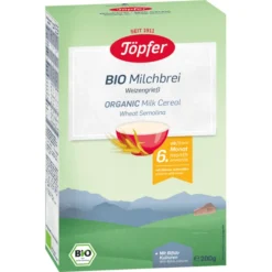 Töpfer Bio Milchbrei Weizengrieß 200 G Nach Dem 6. Monat