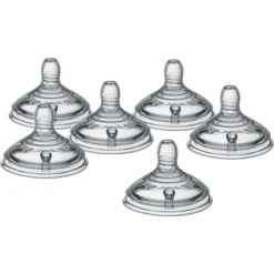 Tommee Tippee Sauger Closer To Nature Easi-Vent, Mittlerer Nahrungsfluss, 6er Set